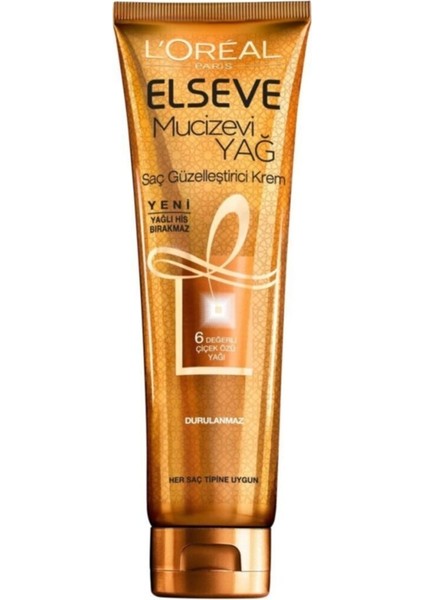 L'oréal Paris Mucizevi Yağ Saç Güzelleştirici Krem 150 ml - Her Saç Tipi