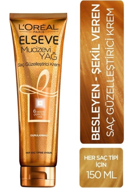 L'oréal Paris Mucizevi Yağ Saç Güzelleştirici Krem 150 ml - Her Saç Tipi fiyatları