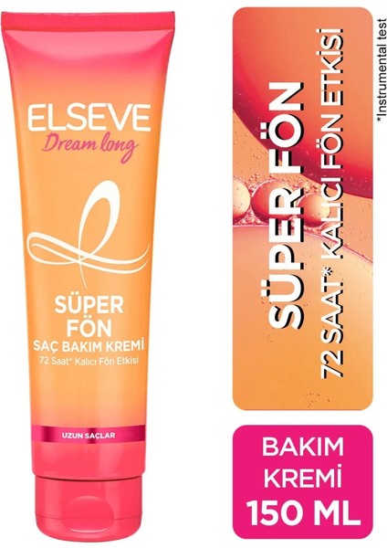 L'oreal Paris Elseve Dream Long Saç Bakım Kremi Süper Fön 150 ml