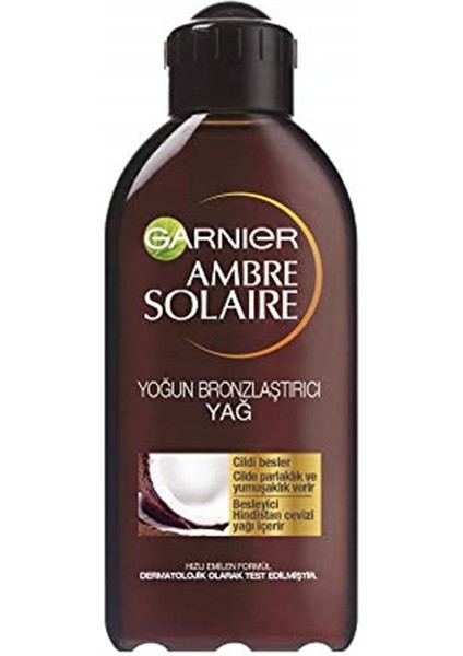 Marka: Garnier Skin Naturals Ambre Solaire Yoğun Bronzlaştırıcı Yağ Gkf2 200ML 1 Paket (1 x 200 ml