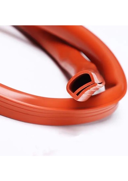 Silikon Fırın Cam Contası E Fitili Cam GENİŞLİK 11mm YÜKSEKLİK 10mm