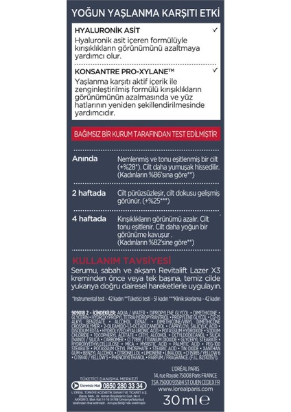 L'oreal Paris Revitalift Lazer X3 Yoğun Bakım Serumu 30 ml fırsatları