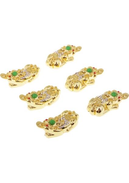 6pcs Çin Şanslı Alaşım Masa Süsleri (Yurt Dışından) indirimleri