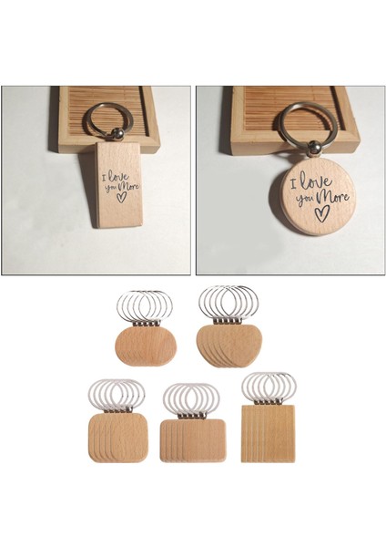 50X Boş Zincir Ahşap Anahtarlık Halkaları Keyfob Araba Çantası Kolye (Yurt Dışından) indirimleri