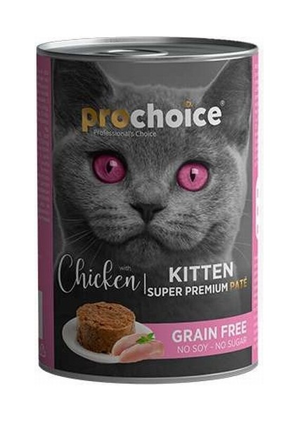 Kitten Tavuklu Yavru Kedi Konservesi 6X400 gr