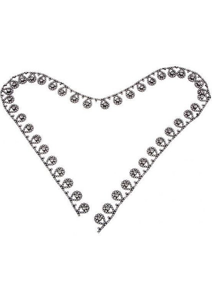 2x1 Yarda Kristal Rhinestones Şerit Boncuklar Zincir Aplike Dikiş Diy Zanaat 2 Adet (Yurt Dışından)