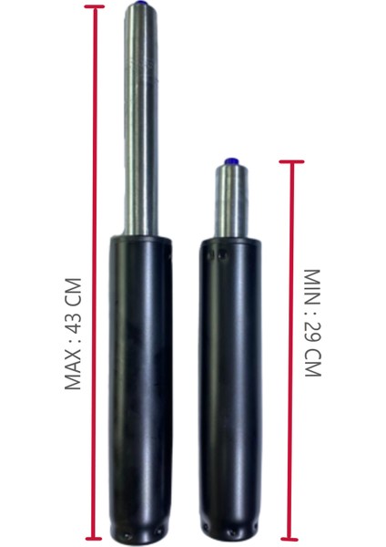 Özenmak Büro Ofis Koltuğu Çift Kollu Mekanizma Yedek Parça Amortisör