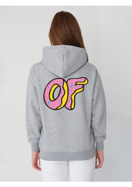 Oversize Sweatshirt & Hoodie Donut On Arka Baskılı