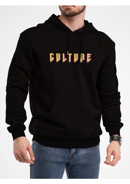 Oversize Sweatshirt & Hoodie Culture Baskılı