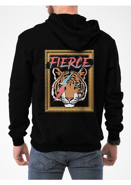 Oversize Sweatshirt & Hoodie Fierce Tıger Baskılı