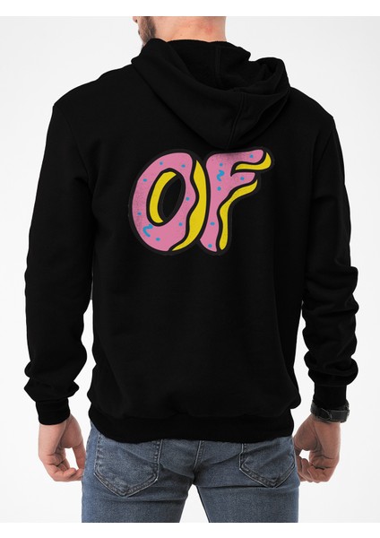 Oversize Sweatshirt & Hoodie Donut On Arka Baskılı