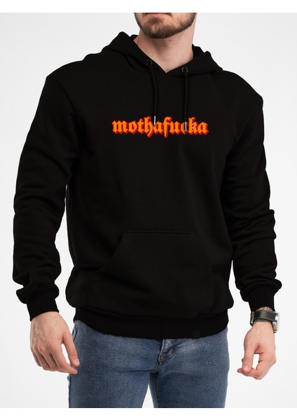 Oversize Sweatshirt & Hoodie Motherfacka Baskılı