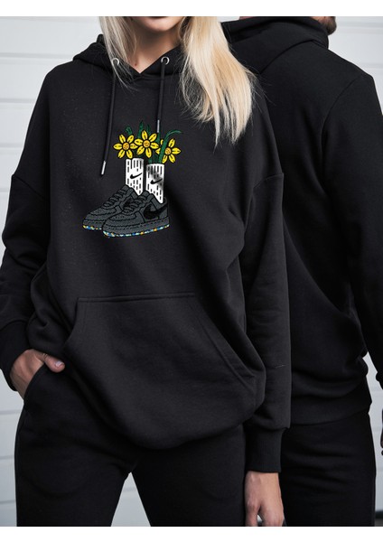 Oversize Sweatshirt & Hoodie Shoes Baskılı