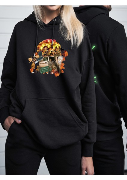 Oversize Sweatshirt & Hoodie Astro World Baskılı