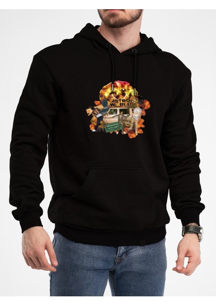 Oversize Sweatshirt & Hoodie Astro World Baskılı