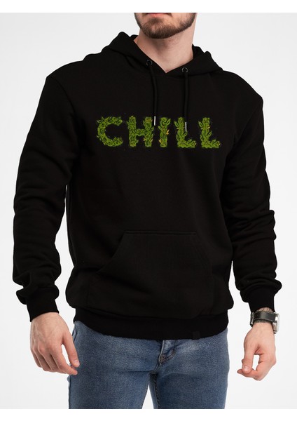 Oversize Sweatshirt & Hoodie Chıll Baskılı
