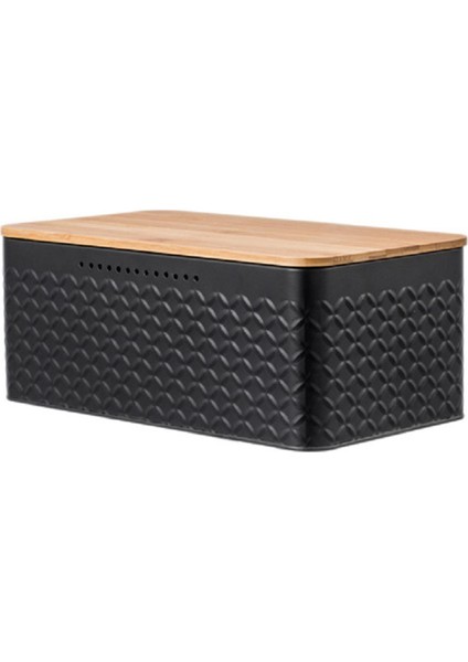 Ekmek Kutusu Mutfak Saklama Konteyneri - Siyah (Yurt Dışından) fiyatları