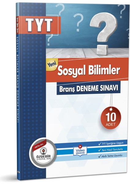 Özde Bir Yayınları Özdebir Yayınları Tyt Sosyal Bilimler 10 Branş Deneme Sınavı