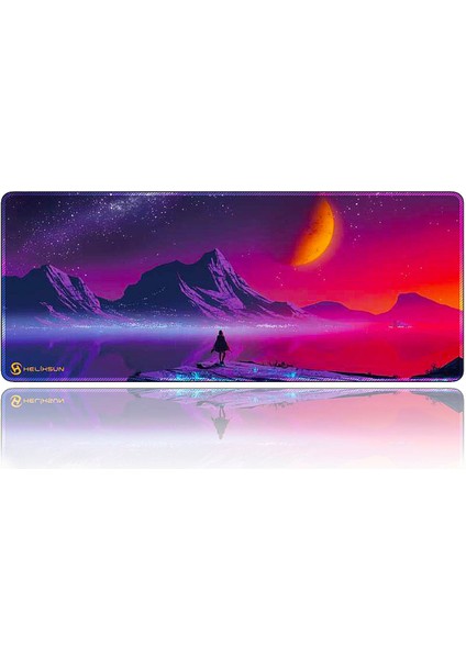 Mouse Pad Büyük Boy Renkli Gaming Oyuncu Xl 70x30 cm SunnyNight Mor