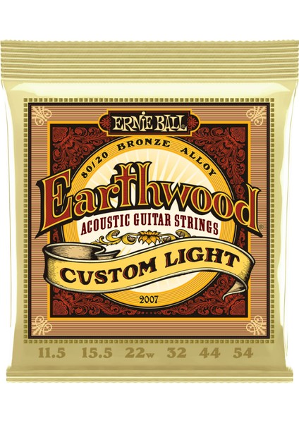 P02007 Earthwood Custom Med 80/20 Bronz 11,5-54 Akustik Gitar Tel Seti