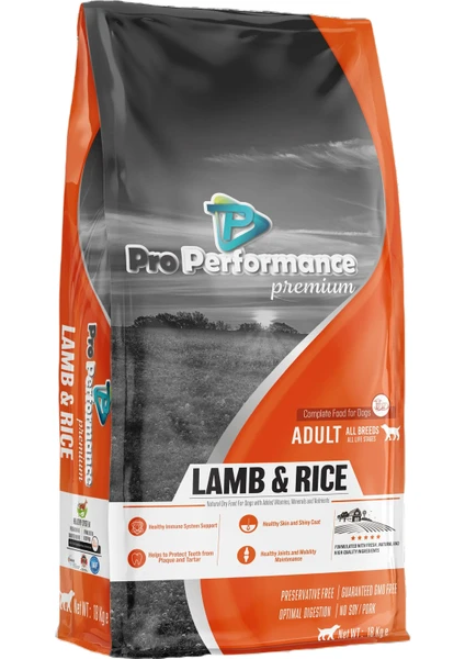 Pro Performance Premium Kuzu Etli Yetişkin Köpek Maması 18kg