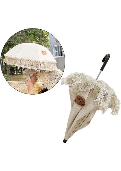 Çocuklar Şemsiye J Hook Handalı Bohemian Bebek Şemsiyesi Erkek ve Erkekler Ayı Aplike (Yurt Dışından) modelleri