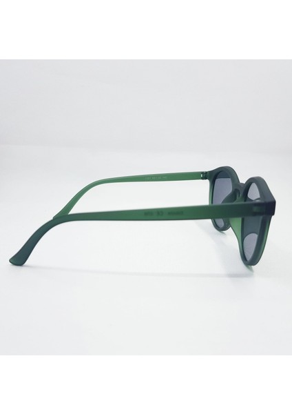 Unisex Yuvarlak Yeşil Çerçeve Füme Cam Güneş Gözlüğü 1001 07M 53-20-140 modelleri