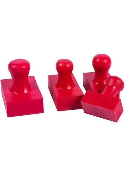 Mühür Kauçuk Alaşım Kırmızı Kaşe Dikdörtgen 60X30MM indirimleri