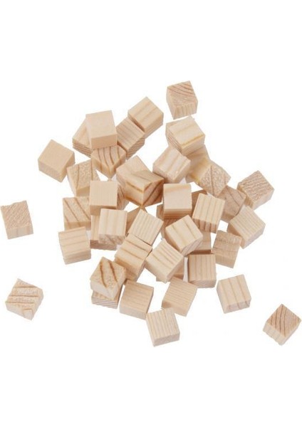 14X50PCS Doğal Ahşap Squre Mini Küpler Zanaat Için Süsleme 10X10X10MM 14 Adet