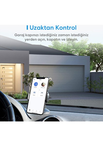 Wi-Fi Uzaktan Kontrollü Akıllı 3 Garaj Kapısı Kontrollü Anahtar