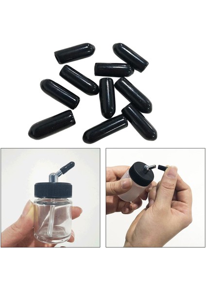 10X Airbrush Şişeleri Kapaklar Kavanoz Kapakları Kapaklar Sifon Adaptör Kapakları modelleri