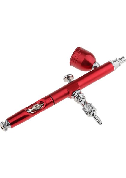 Kırmızı 0.3mm Hava Fırçası Boya Kiti Tırnak Gövdesi Sanat Aracı