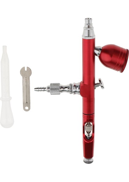 Kırmızı 0.3mm Hava Fırçası Boya Kiti Tırnak Gövdesi Sanat Aracı modelleri
