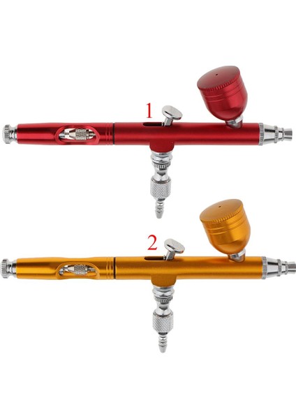 Kırmızı 0.3mm Hava Fırçası Boya Kiti Tırnak Gövdesi Sanat Aracı fırsatları