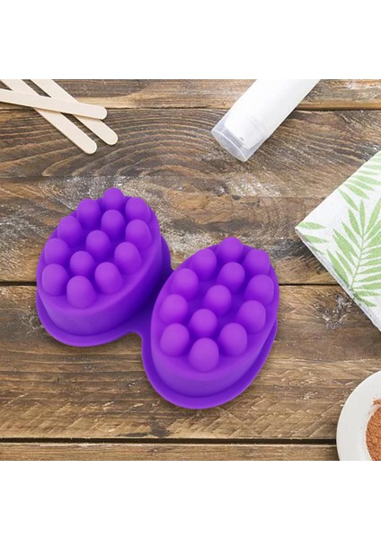 Puding Jöle Kalıp Tepsisi Için Silikon Masaj 2 Boşluk modelleri