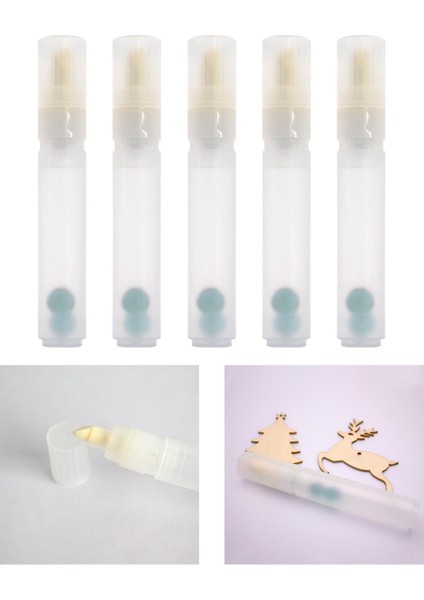 5pcs Doldurabilen Boş Boya Kalemi Yeniden Doldurma Boş Tüp Öğrenciler Marker Resim fırsatları