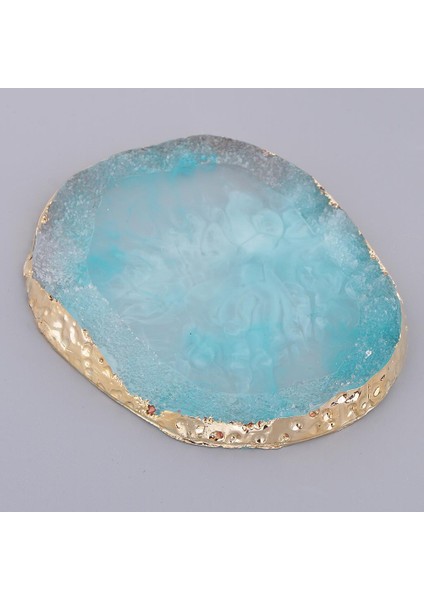 3 Set Reçine Taklit Agate Tırnak Sanat Paleti Içecek Coaster Cup Mat Decors (Yurt Dışından) modelleri