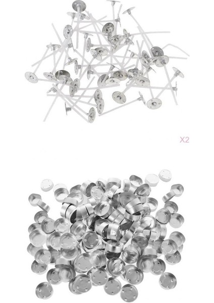 Tamamen 400PCS Alüminyum Çay Işık Fincanları Düz / Mum Kaplar / + 35MM Mum Fitil Diy Ets (Yurt Dışından)