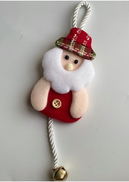 Yeni Yıl Yılbaşı Lüks Ithal Koleksiyonluk Büyük Çam Ağacı Süsü Pofuduk 3 Boyutlu Zilli Noel Baba fiyatları