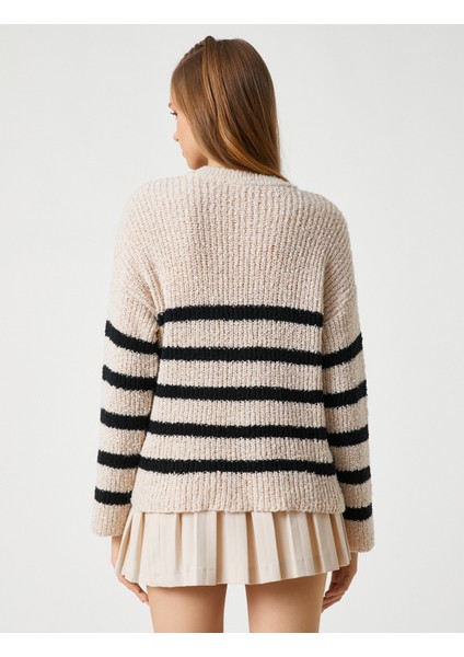 Örgü Kazak Bisiklet Yaka Uzun Kollu fırsatları