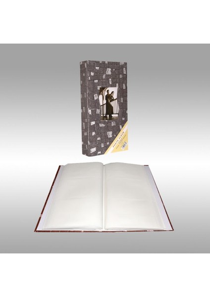 10x15 cm 300'lük Ofset Baskılı ve Desenli Fotoğraf Albümü Gri