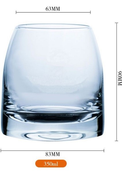 Viski Kokteyl Meşrubat Bardağı Kadehi 2li Set 350ML