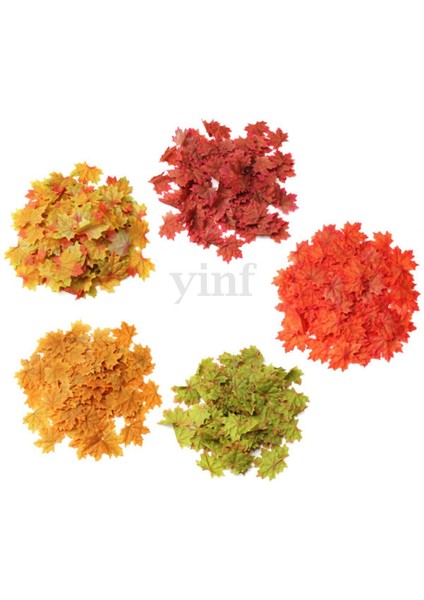 100PCS Yaprak Ipek Yaprakları Düğün Bahçe Dekorasyonu Portakal (Yurt Dışından)