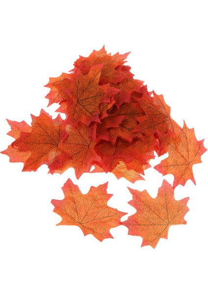 100PCS Yaprak Ipek Yaprakları Düğün Bahçe Dekorasyonu Gül Kırmızı (Yurt Dışından)