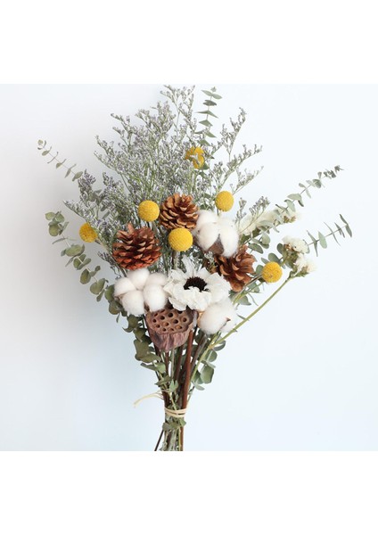 Kurutulmuş Çiçek Yeşillik Okaliptüs Daisy Floral Için (Yurt Dışından) modelleri