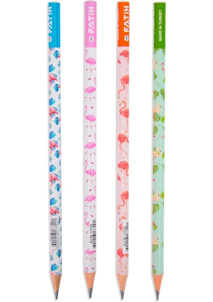 17720 Flamingo Desenli Kurşun Kalem