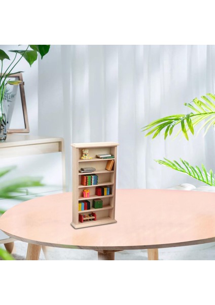El Yapımı 1/12 Ölçekli Kitaplık Organizatör Kabini Açılış Mini Kitaplarla (Yurt Dışından) modelleri