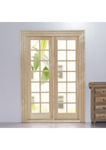 Doğal Ahşap Dış Kapı 28 Panel 1/12 Dollhouse Minyatür Aksesuarı (Yurt Dışından) fiyatları