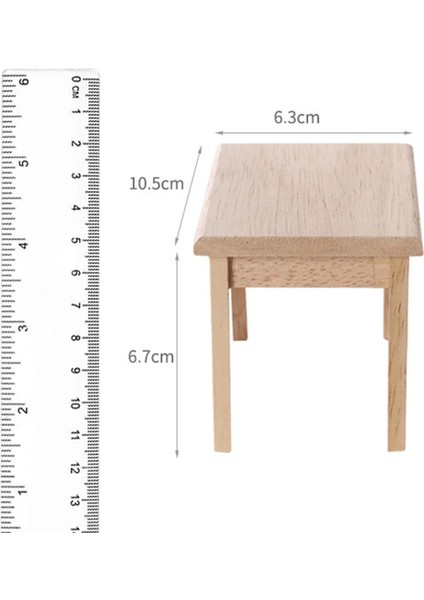 1:12 Dollhouse Minyatür Ahşap Mobilya Oyuncak Seti 2 Adet (Yurt Dışından) modelleri