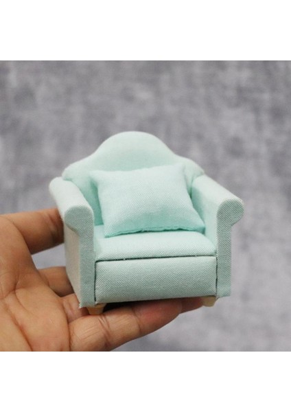 3pcs Hayata Benzeyen 1:12 Dolls House Sofa Armchair Mobilya Aksesuarları Oyuncaklar Noel (Yurt Dışından) fırsatları